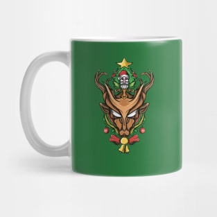 Santa Claus and reindeer Mug